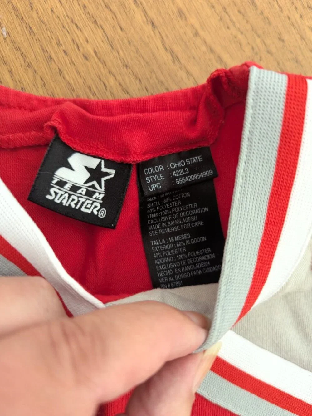 Starter Ohio State Buckeyes Baby Cheerleading Outfit Cheer Halloween 18 Months